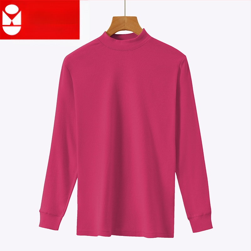 Top termic din bumbac 100%, pulover cu guler rotund, fără cusături, dintr-un singur strat, țesătură 181–200 g/m²