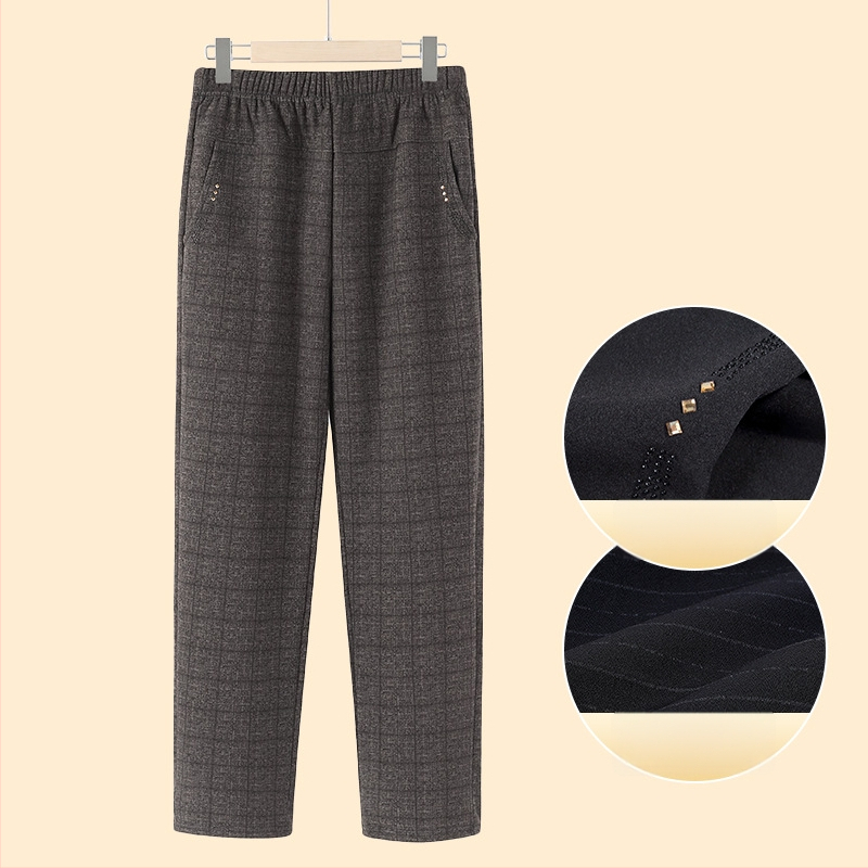 Pantaloni largi pentru femei, stil casual japonez/koreean, poliester 95% + spandex 5%, microelasticitate, grosime medie