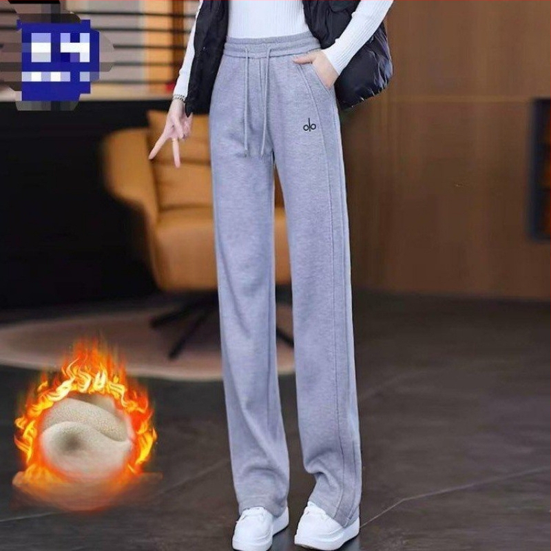 Pantaloni de trening pentru femei iarna 2025, Space Cotton, elasticitate ridicată, căptuți cu fleece gros, stil casual harém