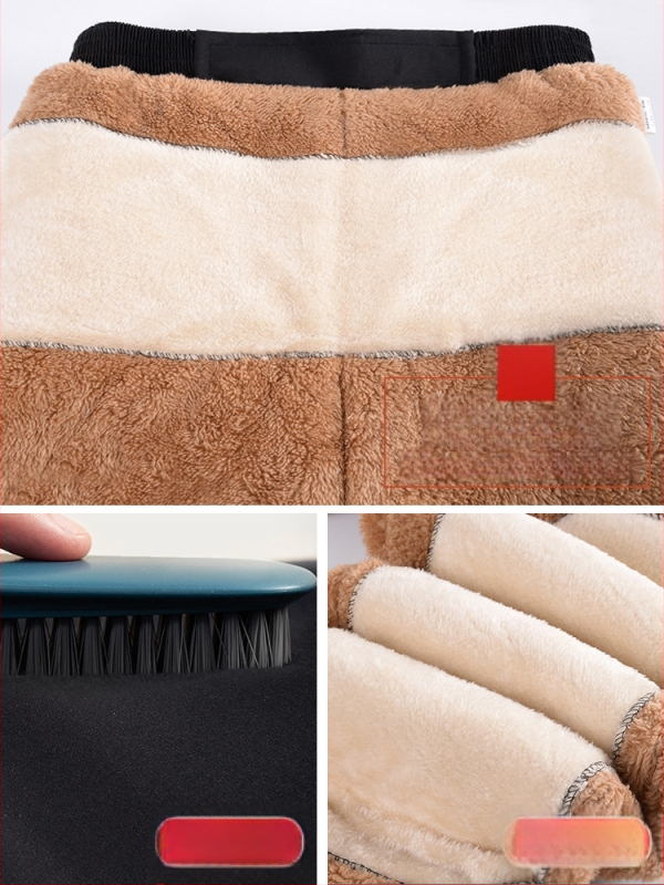 Зимни мъжки панталони с права кройка, висока талия, полиестер, за мъже средна възраст