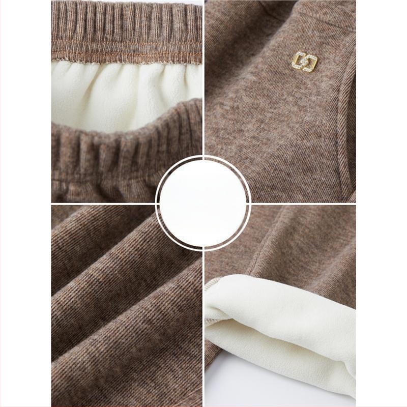 Pantaloni de iarnă pentru femei, poliester >95%, croială conică (tapered), stil casual, iarna 2025