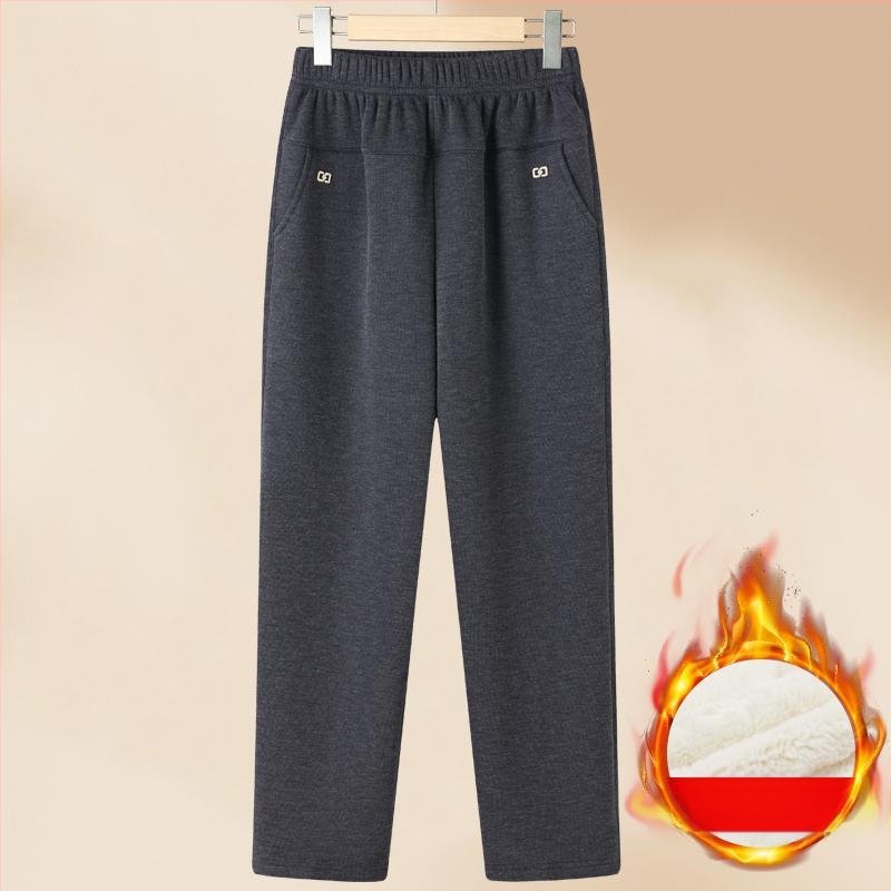Pantaloni de iarnă pentru femei, poliester >95%, croială conică (tapered), stil casual, iarna 2025