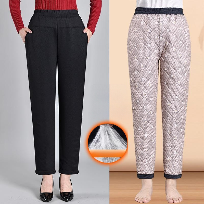 Дамски харем панталони, тъкан от вълна, Relaxed fit, Regular дебелина, Пролет 2025