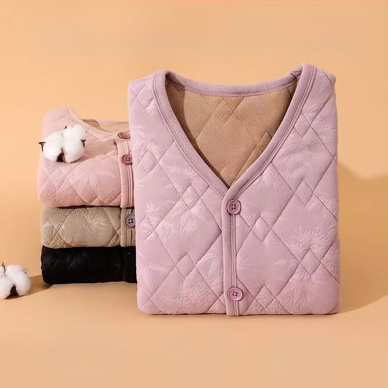 Vestă feminină în stil chinezesc pentru iarna 2025, fleece german, poliester 80–90%, stil literar-retro.