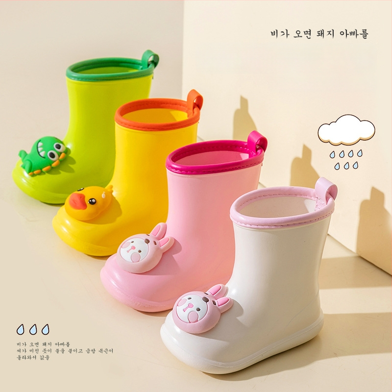 Dječje kišne čizme s 3D dinosaurusom, vodootporne i lagane, protuklizna potplata, EVA gornji dio, za proljeće do jeseni