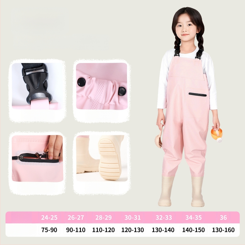 Pantaloni impermeabili pentru copii pentru activități în apă - țesătură PVC, respirabili, rezistenți la uzură, unisex, pentru toate anotimpurile