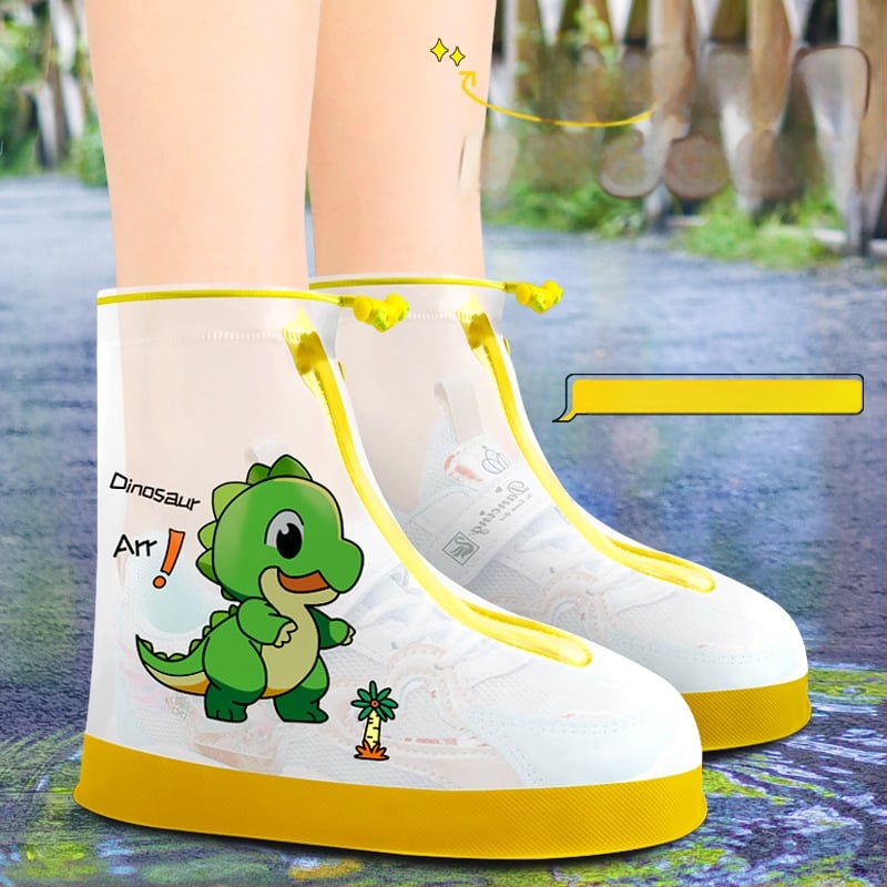 Детски PVC покривала за обувки с карикатурен дизайн – водоустойчиви, антихлъзгащи, износоустойчиви, против замърсяване