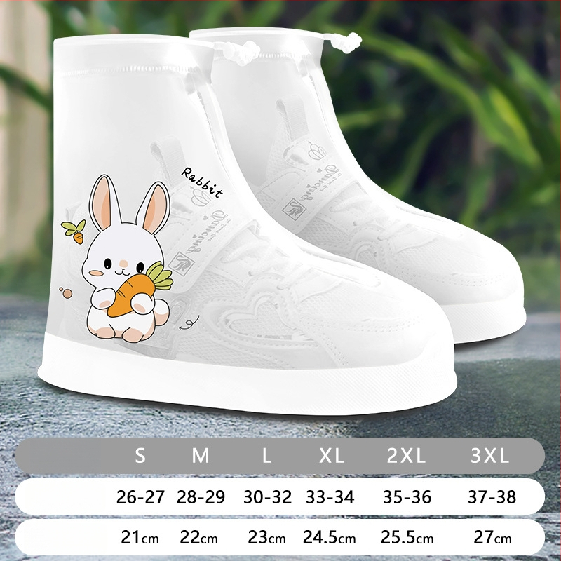 Детски PVC покривала за обувки с карикатурен дизайн – водоустойчиви, антихлъзгащи, износоустойчиви, против замърсяване