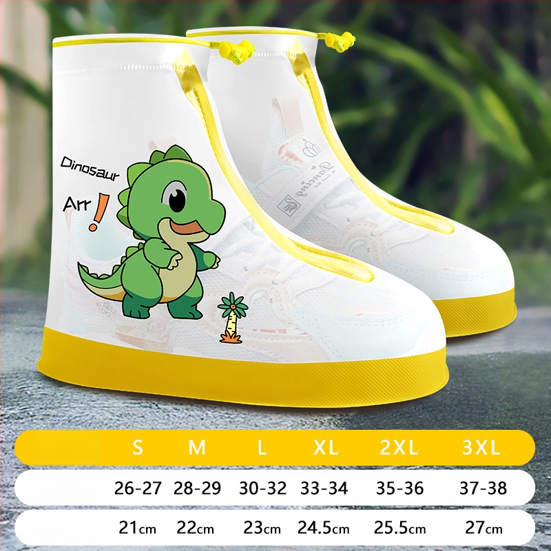 Детски PVC покривала за обувки с карикатурен дизайн – водоустойчиви, антихлъзгащи, износоустойчиви, против замърсяване