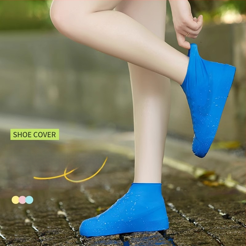 Acoperitoare impermeabile pentru pantofi din latex (Material: Latex; De unică folosință: Da; Logo imprimat: Da; Stil: Minimalist)