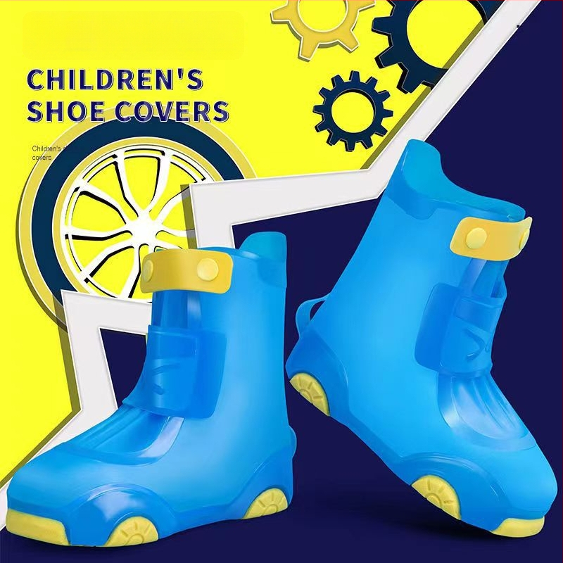 Huse pentru pantofi de ploaie pentru copii, impermeabile, antiderapante, groase, rezistente la uzură, pentru băieți și fete