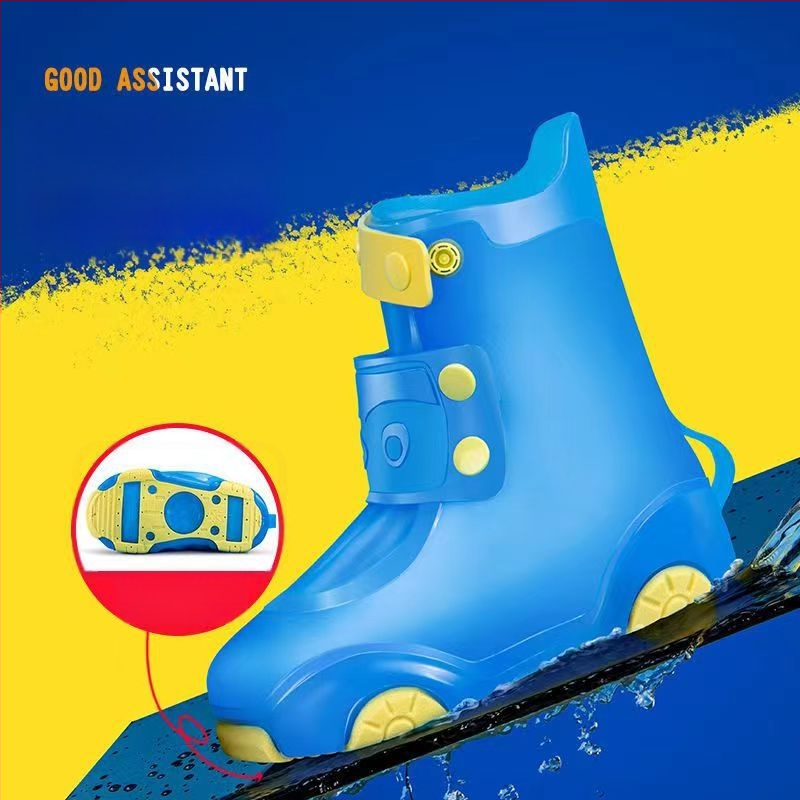 Huse pentru pantofi de ploaie pentru copii, impermeabile, antiderapante, groase, rezistente la uzură, pentru băieți și fete