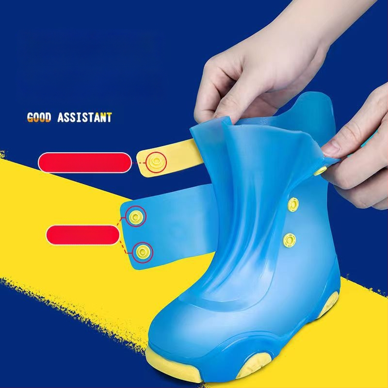 Huse pentru pantofi de ploaie pentru copii, impermeabile, antiderapante, groase, rezistente la uzură, pentru băieți și fete
