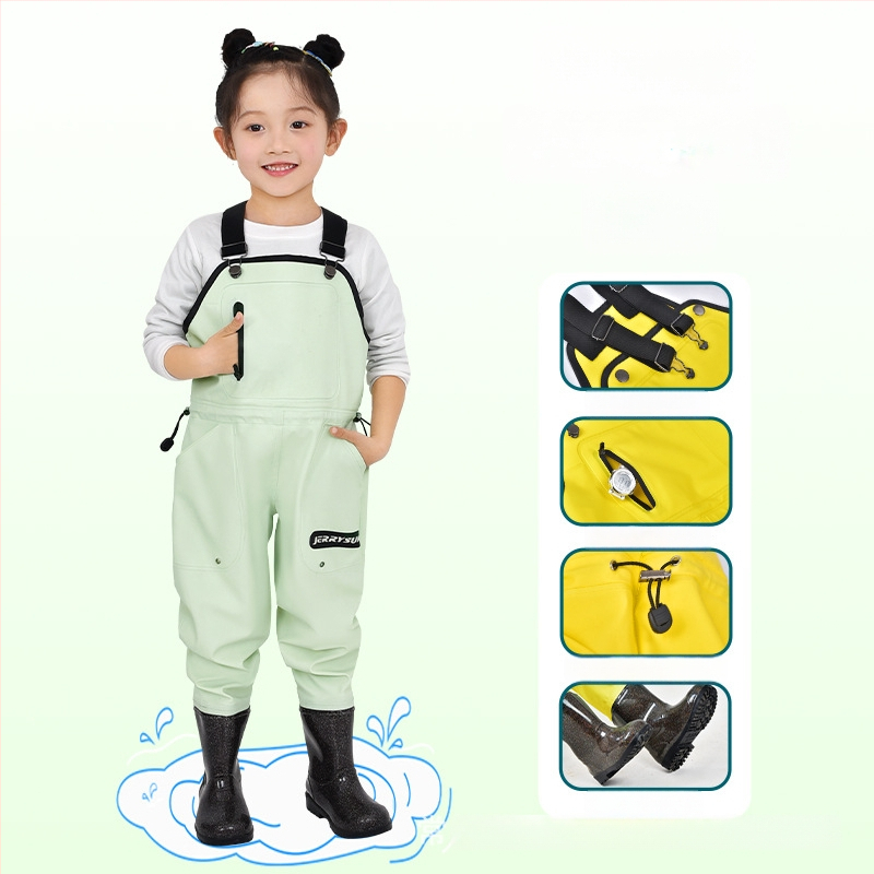 Pantaloni pentru copii impermeabili pentru plajă și mare, material PVC, respirabili, impermeabili, rezistenți vânt, unisex, potriviți pentru toate anotimpurile