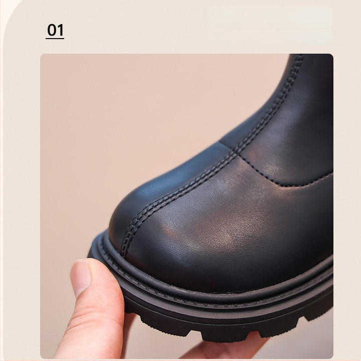 Vaikų Martin batai - Aukštas holennis, Atsparūs vandeniui, Atsparūs slydimui, Šoninis užtrauktukas, Guminė padanga