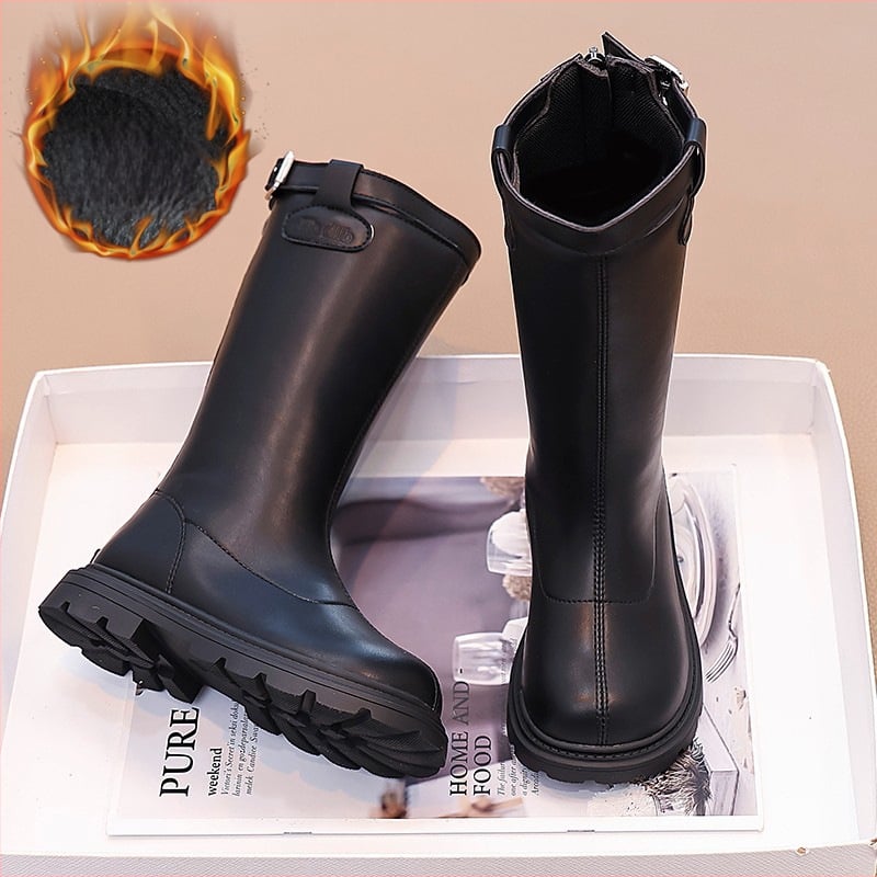 Vaikų Martin batai - Aukštas holennis, Atsparūs vandeniui, Atsparūs slydimui, Šoninis užtrauktukas, Guminė padanga