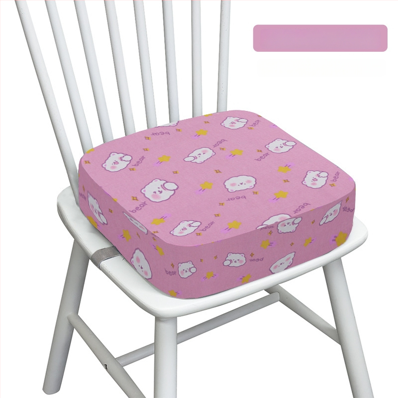 Детска седалка за хранене с повдигаща подпора, плат Canvas, пълнител спондж, стил карикатура