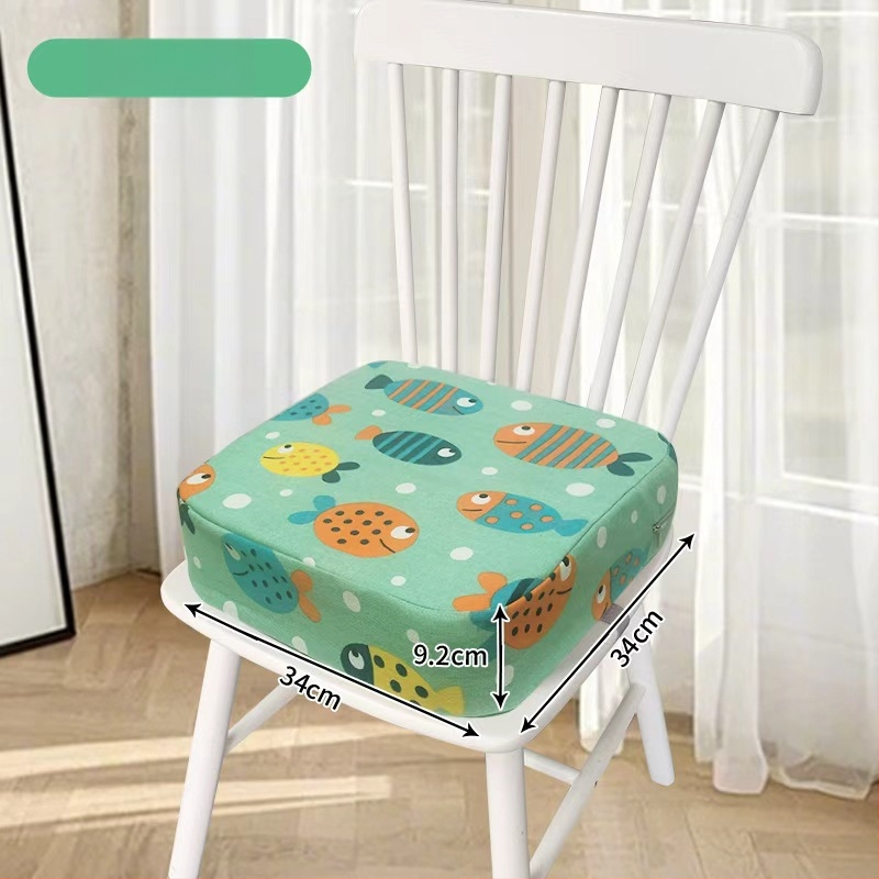 Детска седалка за хранене с повдигаща подпора, плат Canvas, пълнител спондж, стил карикатура