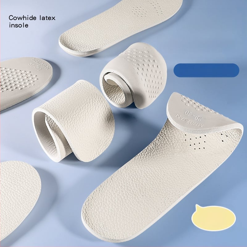 Talpabetét tehénbőr-latex anyagból, modell P403, teljes talpbetét, uniszex, minden évszakra