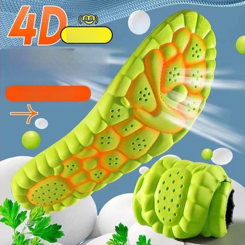 Mugwort sportos dezodoráló talpbetét – Felhő talp, puha, rugalmas ütéscsillapító, modell YD-01, anyag: szivacs, uniszex a sportcipőkhöz, bőrt és hétköznapi cipőkhöz