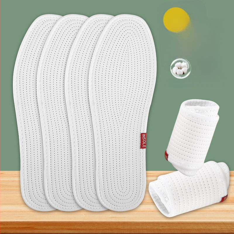 Стелки за обувки от чист памук, 8-слойни, пълна стелка, модел qcb, подходящи за маратонки, кожени обувки, ежедневни обувки, текстилни обувки и работни обувки, абсорбират пот и дишат