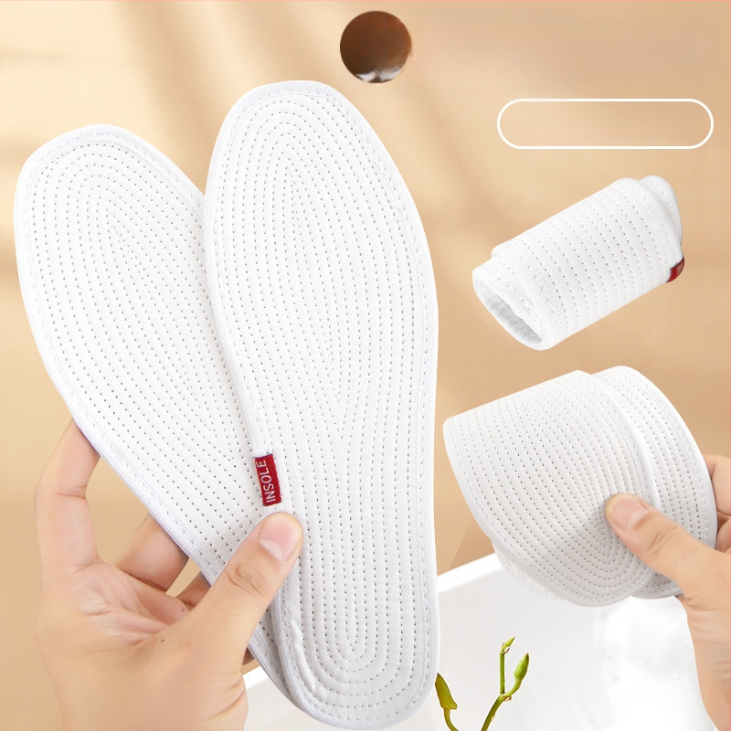 Стелки за обувки от чист памук, 8-слойни, пълна стелка, модел qcb, подходящи за маратонки, кожени обувки, ежедневни обувки, текстилни обувки и работни обувки, абсорбират пот и дишат