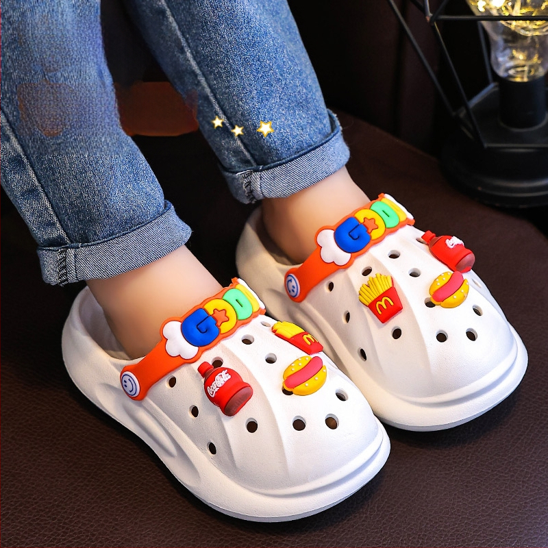 EVA vaikų sandalai su uždaru pirštu ir minkštu padu, amžius 4–12 metų, unisex, vasara 2024