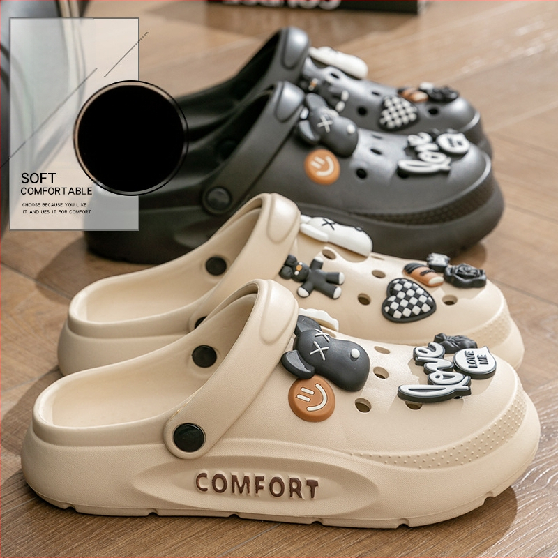 EVA sandale s debelim potplatom, protuklizne, kopča za zatvaranje, visina pete 7 cm, ljeto