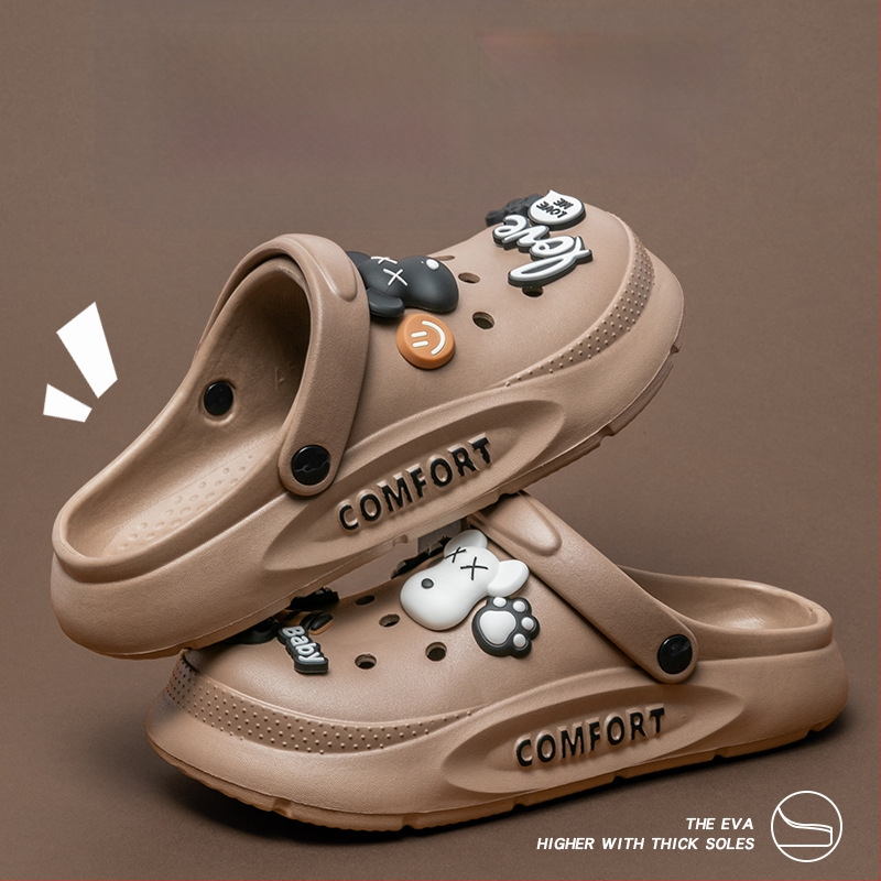 EVA sandale s debelim potplatom, protuklizne, kopča za zatvaranje, visina pete 7 cm, ljeto