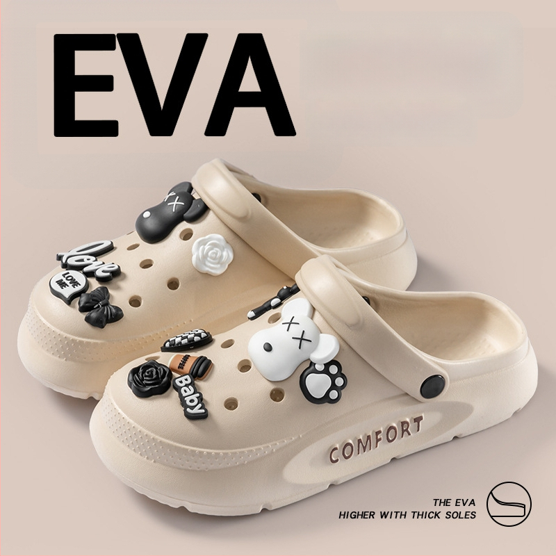 EVA sandale s debelim potplatom, protuklizne, kopča za zatvaranje, visina pete 7 cm, ljeto