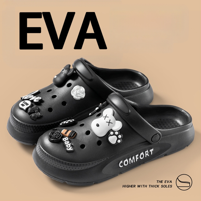 EVA sandale s debelim potplatom, protuklizne, kopča za zatvaranje, visina pete 7 cm, ljeto