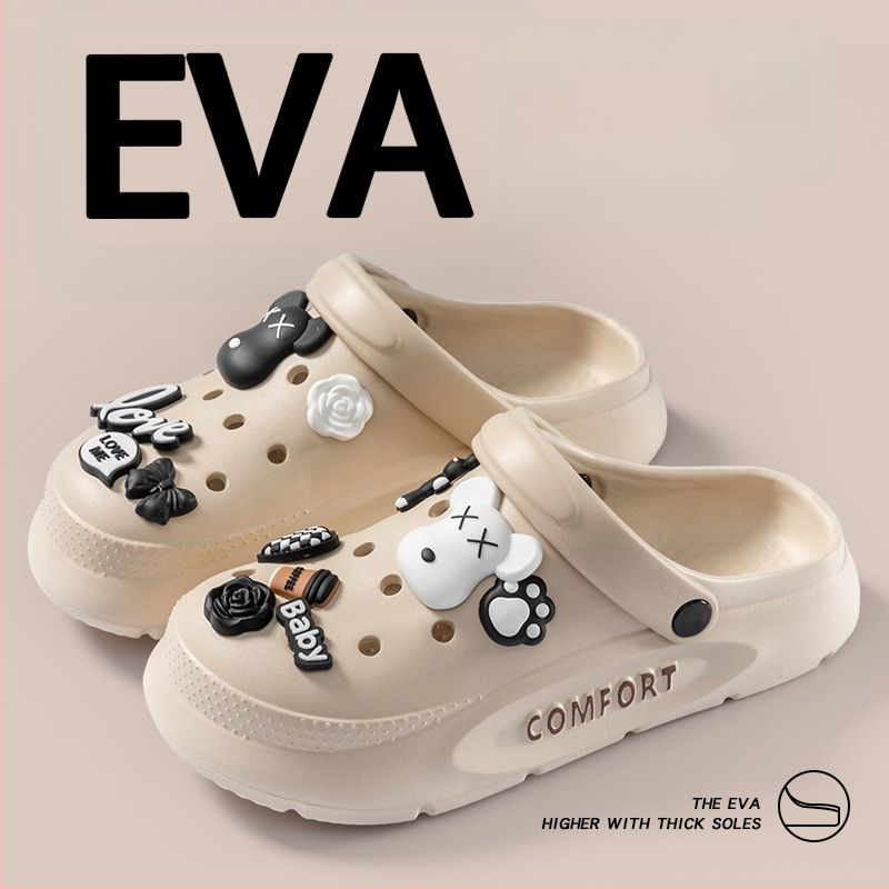 EVA sandale s debelim potplatom, protuklizne, kopča za zatvaranje, visina pete 7 cm, ljeto