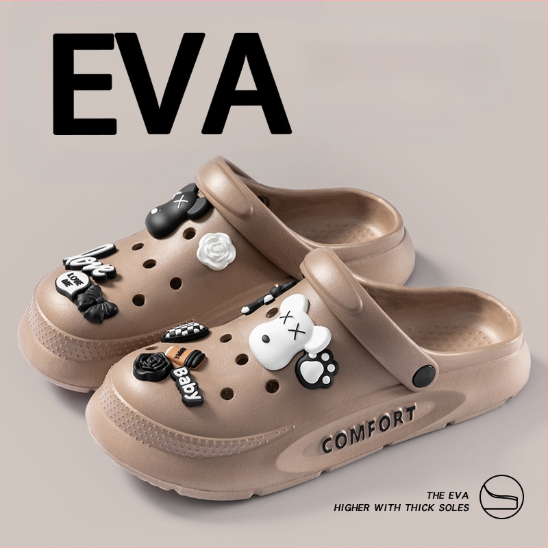 EVA sandale s debelim potplatom, protuklizne, kopča za zatvaranje, visina pete 7 cm, ljeto