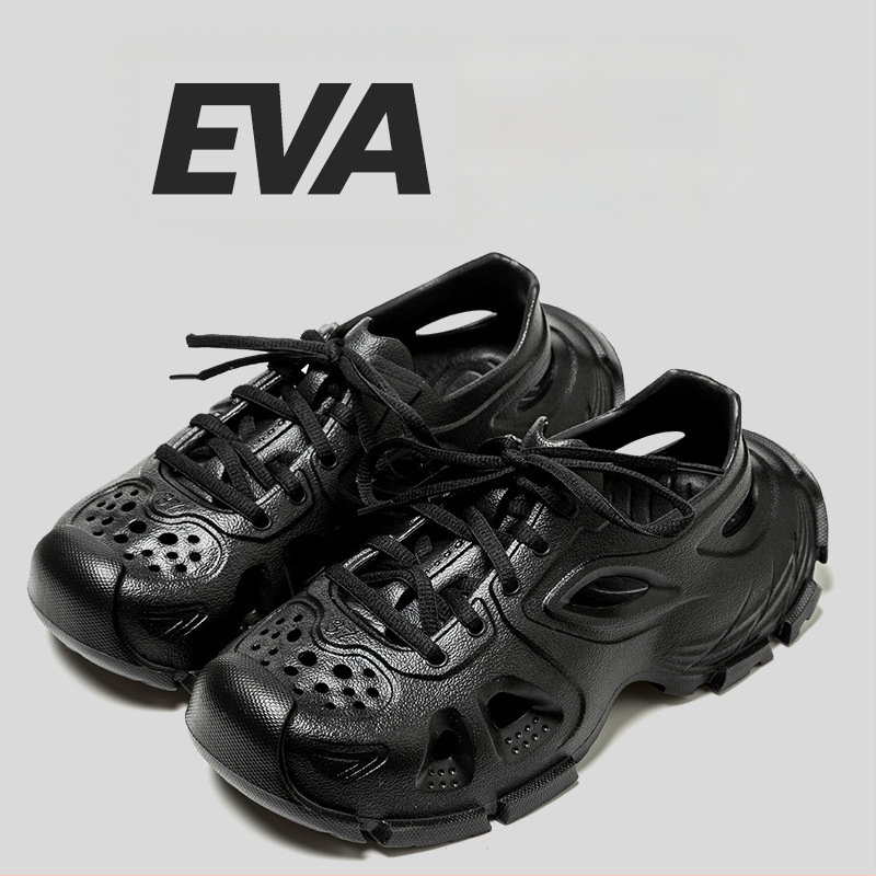 Muške EVA sandale s prednjim vezivanjem, prozračne, EVA potplat injekcijskog oblikovanja, zaobljeni vrh prstiju