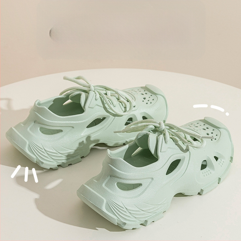 Muške EVA sandale s prednjim vezivanjem, prozračne, EVA potplat injekcijskog oblikovanja, zaobljeni vrh prstiju