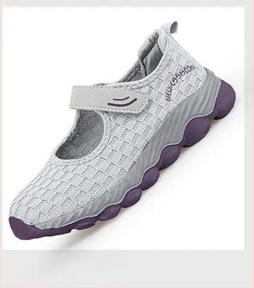 Încălțăminte unisex pentru plimbări cu șireturi, Flying-Weave pe exterior, vârf rotund, talon scăzut 1–3 cm, toamnă 2024