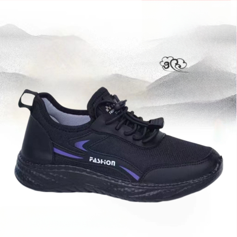 Pantofi de plimbare pentru femei cu talpă ușoară din PU, upper din plasă, șiret frontal, vârf rotund, stil casual de toamnă