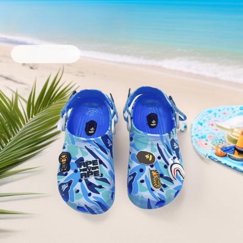 Unisex EVA pludmales apavi ar kamuflāžas dizainu, pretslīdes mīksta zole, biezums 3 cm+