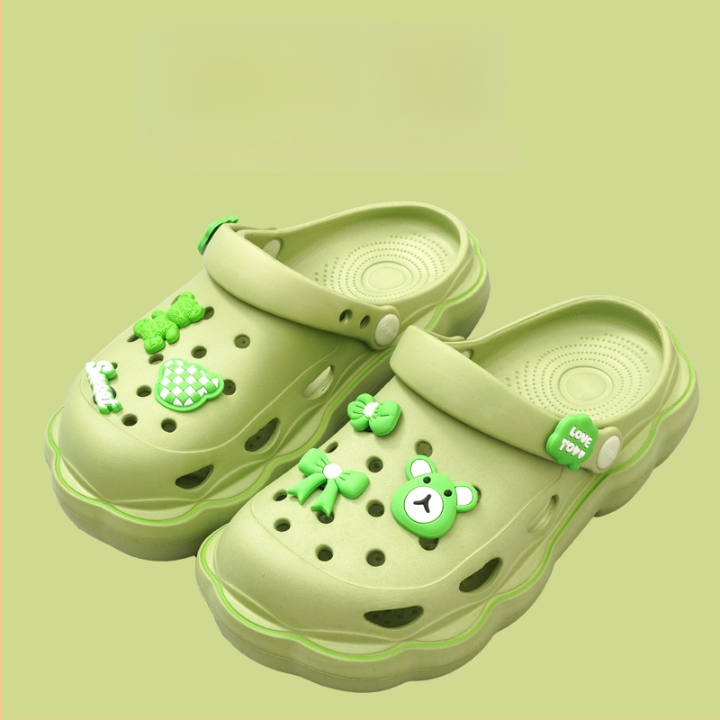 Sieviešu kurpes ar caurumiem – EVA zole, EVA augšējā daļa (Materiāls zoles: EVA; Materiāls augšējā daļa: EVA; Zoles biezums: 4; Pielāgots dizains: Jā; Dzimums: Sievietes)