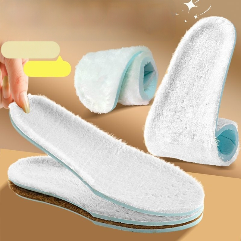 Téli csizma talpbetét – fleece bevonat, lélegző; modell XY39; anyag: Dali cotton + long hair crystal velvet; teljes talpbetét