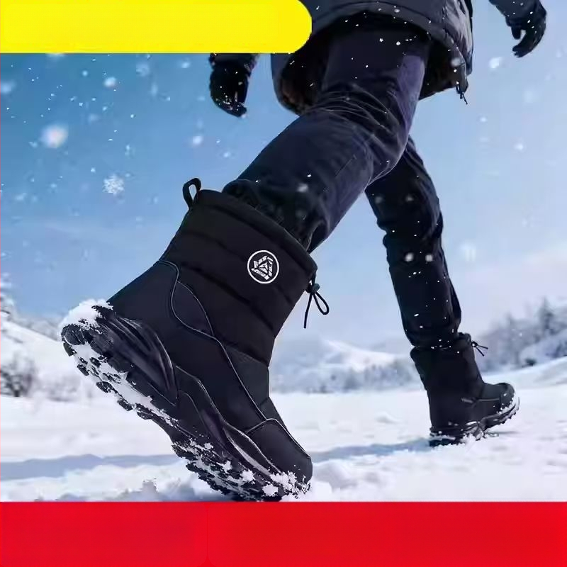 Snieginiai batai su šoniniu užtrauktuku, kanvas viršutinė dalis, vilnos ir avies odos vidus, atspari abrazyvijai gumos pada