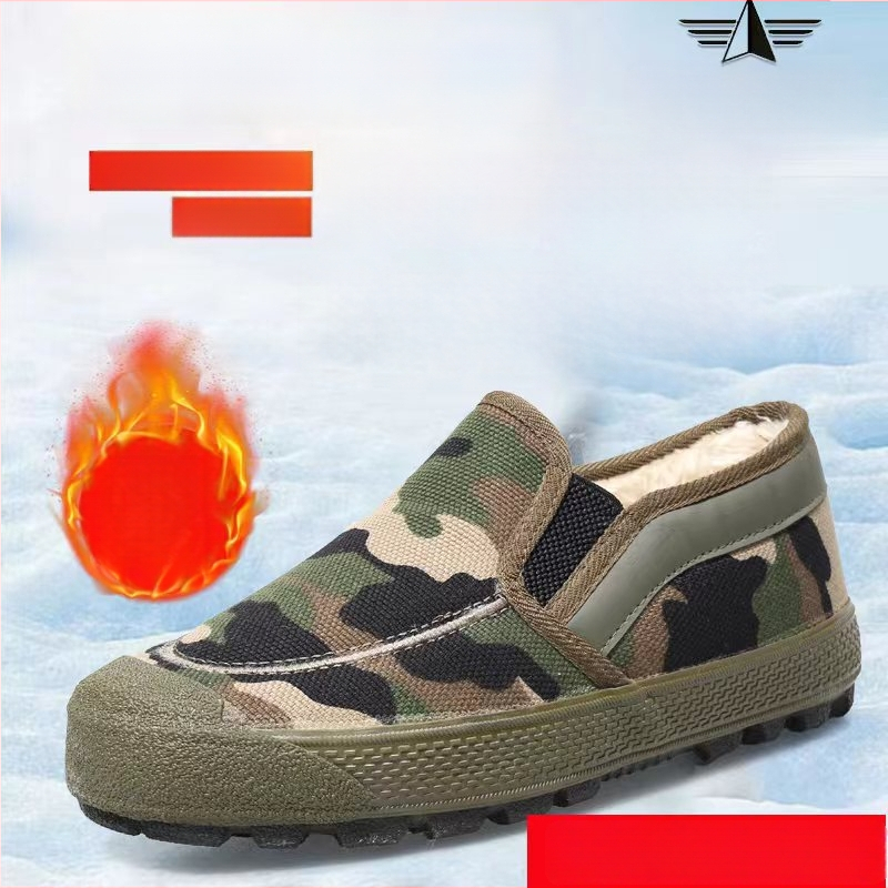 Unisex zimske slip-on cipele s vodootpornom gumom, podstavom od flisa i protukliznom potplatom