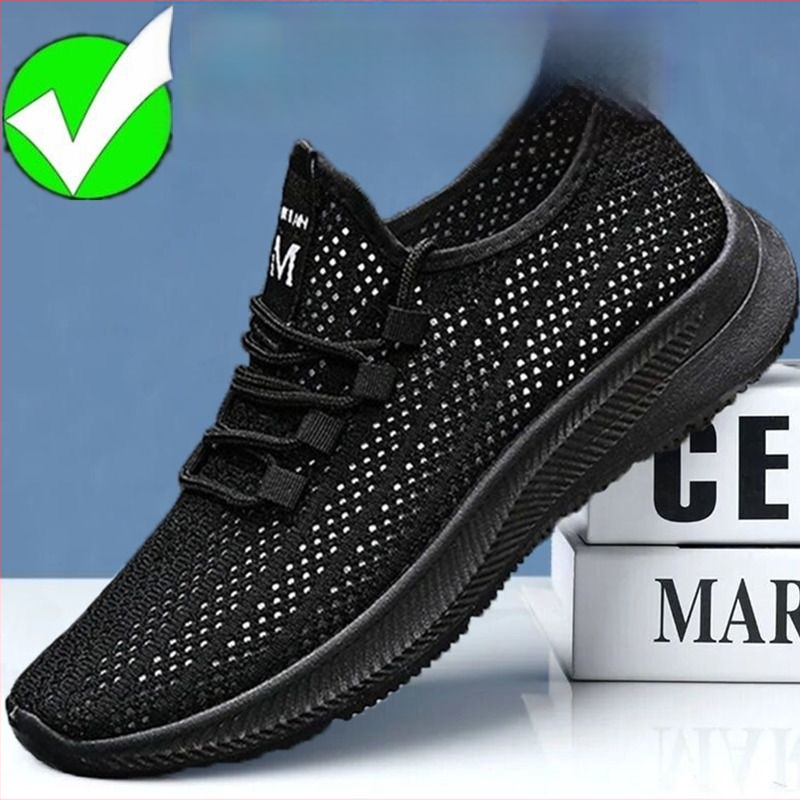 Pantofi sport casual din plasă – upper respirabil din plasă, branț textil ușor, talpă PVC, șireturi, talie joasă