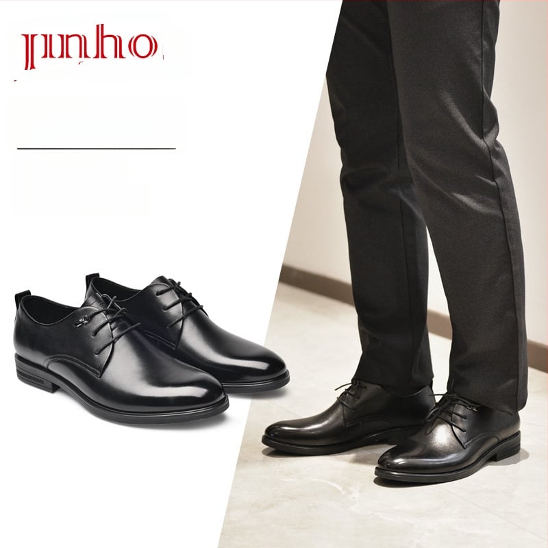 Golden Monkey vyriški eleganti odiniai bateliai, viršutinis odinis paviršius, guma padas, raišteliai, apvali nosis