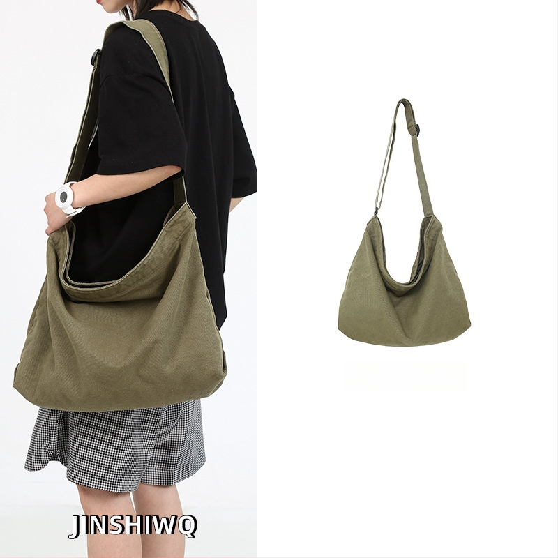 Muška platnena torba velikog kapaciteta, crossbody torba preko ramena, ležerni japanski stil