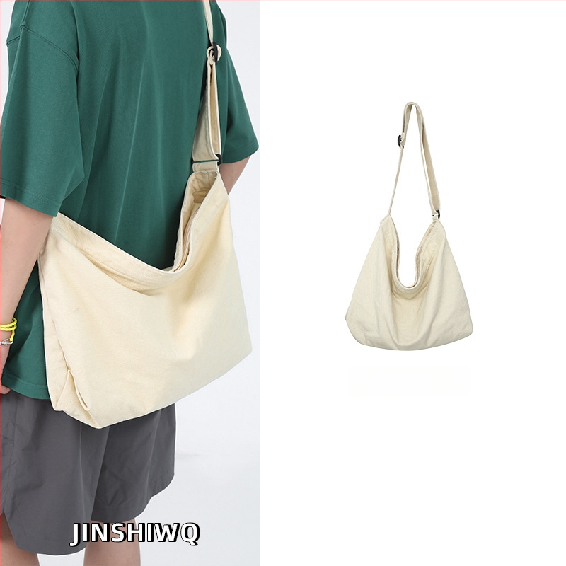 Muška platnena torba velikog kapaciteta, crossbody torba preko ramena, ležerni japanski stil