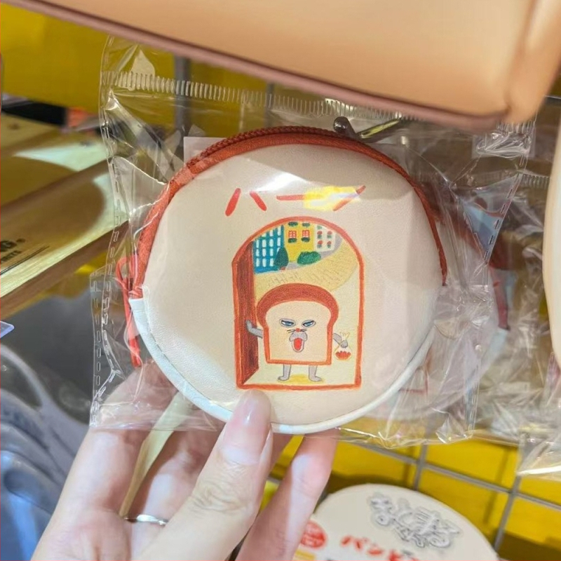 Portofel pentru monede din PU, impermeabil, cu model desen animat, unisex.