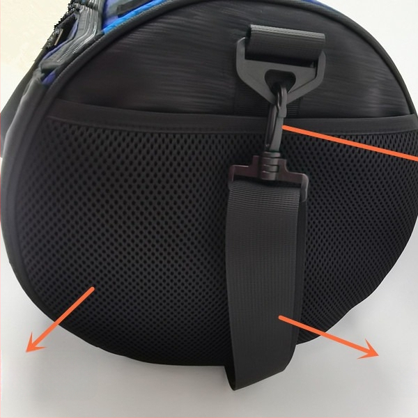 Plava torba s odjeljkom za suhe/mokro, unisex velika kapaciteta za outdoor putovanja i yogu i fitness