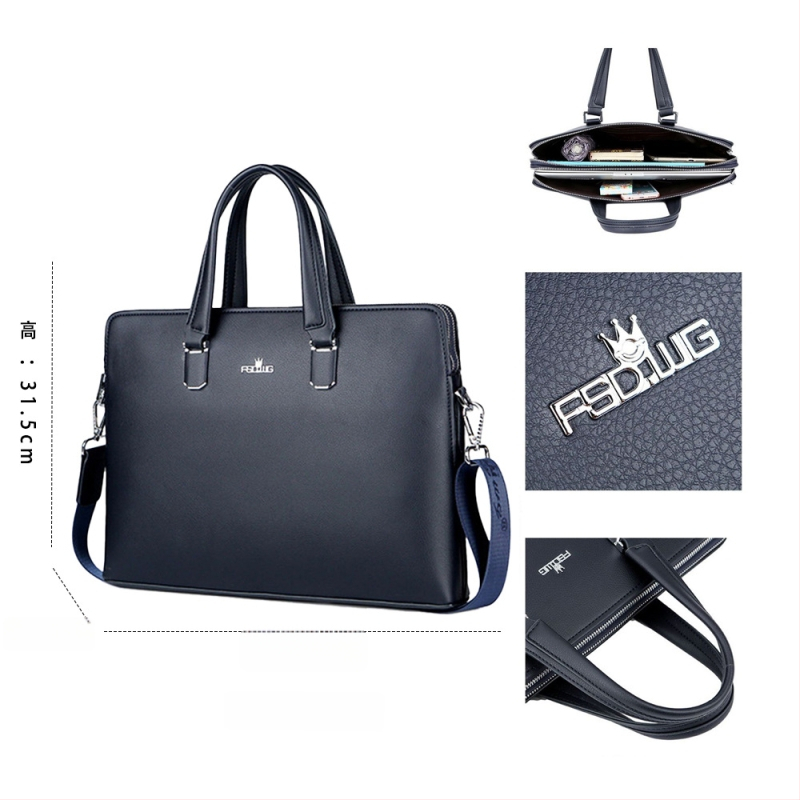 Verslo rankinė nešiojamam kompiuteriui, miesto paprastumo stilius, PU oda (Prekės ženklas: The Finsalton Crown; Modelis: 8979-3; Įdaila: poliesterio medvilnės mišinys)