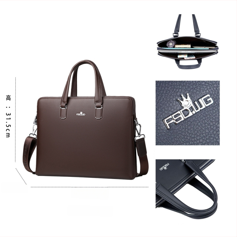 Verslo rankinė nešiojamam kompiuteriui, miesto paprastumo stilius, PU oda (Prekės ženklas: The Finsalton Crown; Modelis: 8979-3; Įdaila: poliesterio medvilnės mišinys)